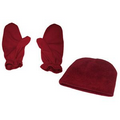 Microfleece Hat and Mitts Combo